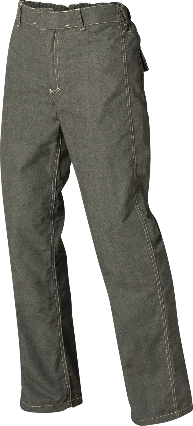 Calça para respingos de metais em fusão em Texíon® G com forro em algodão antichamas